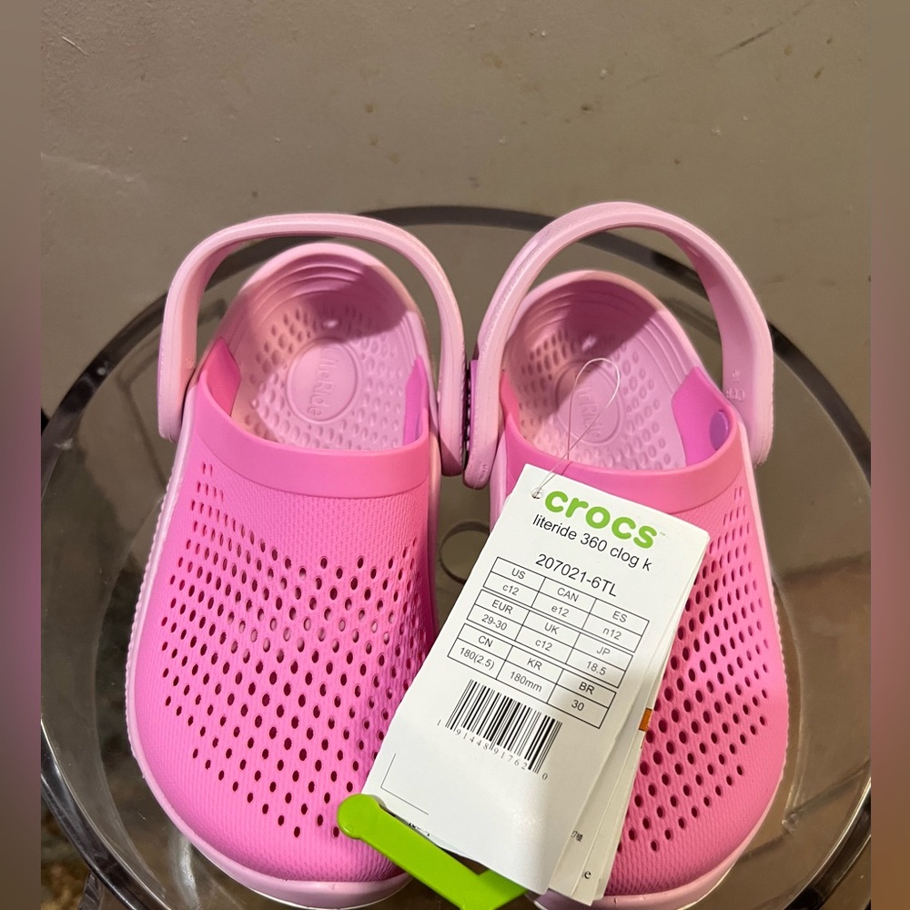 CROCS Kids Light Pink Clogs